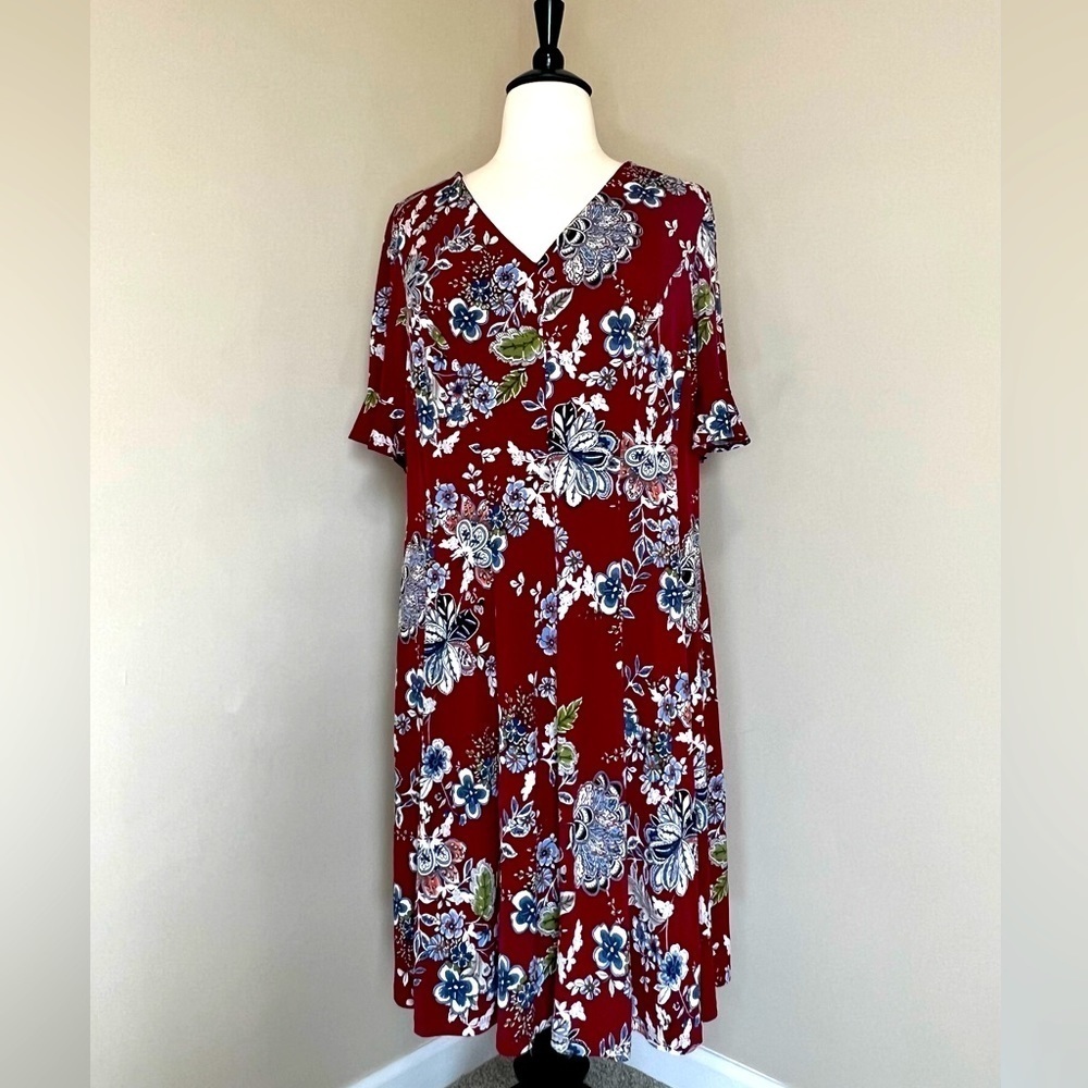 Lane Bryant Floral Shift Dress plus size 24